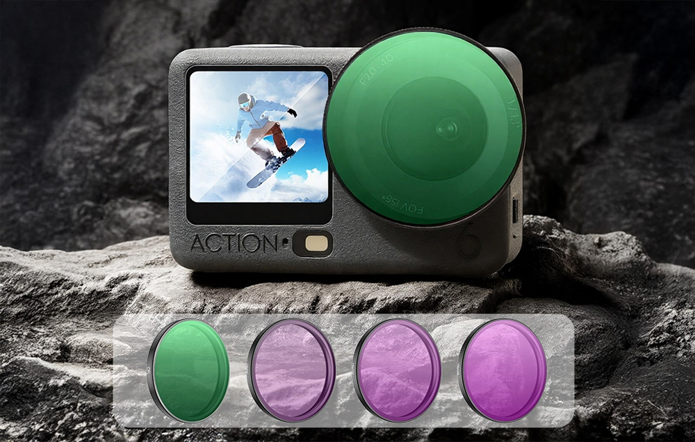 Szűrőkészlet DJI Action 6-hoz (CPL/ND8/16/32)-1