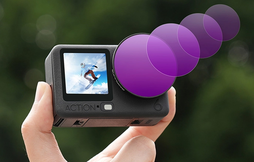 Szűrőkészlet DJI Action 6-hoz (CPL/ND8/16/32/64/Black Mist 1/4)-2