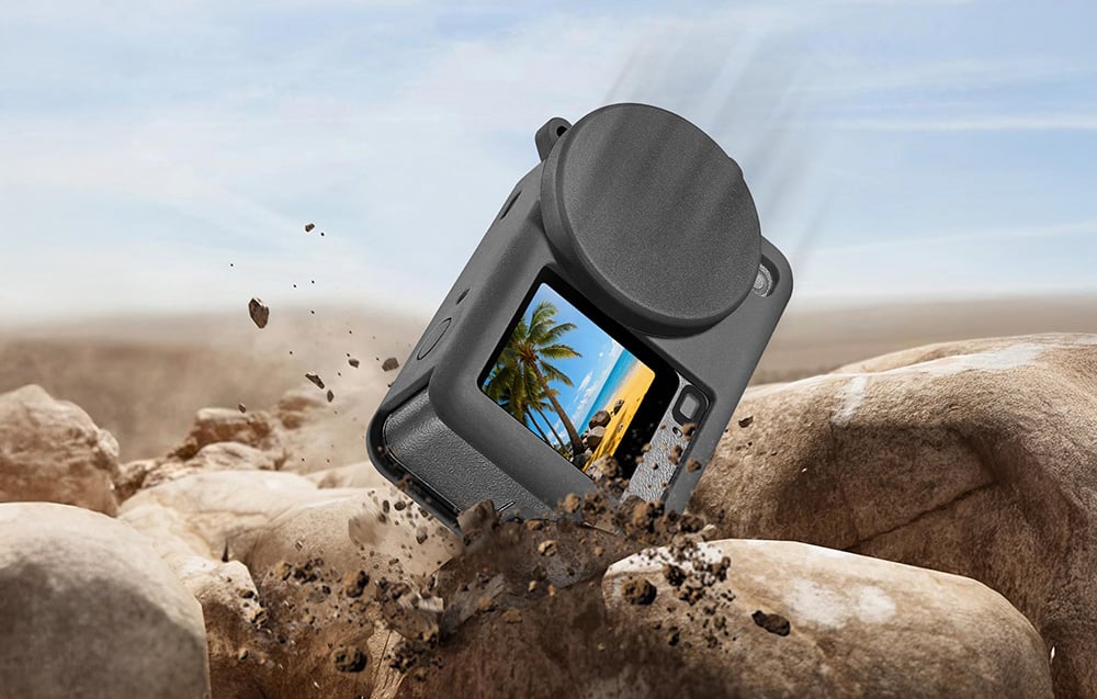 Puluz szilikon védőtok pánttal DJI Osmo Action 6-hoz tok-3