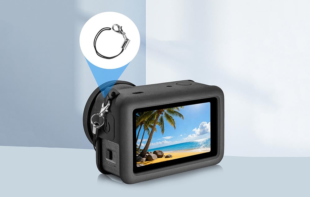 Puluz szilikon védőtok pánttal DJI Osmo Action 6-hoz tok-6