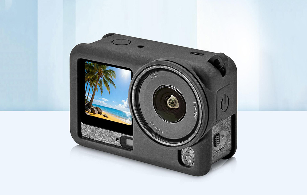 Puluz szilikon védőtok pánttal DJI Osmo Action 6-hoz tok-7