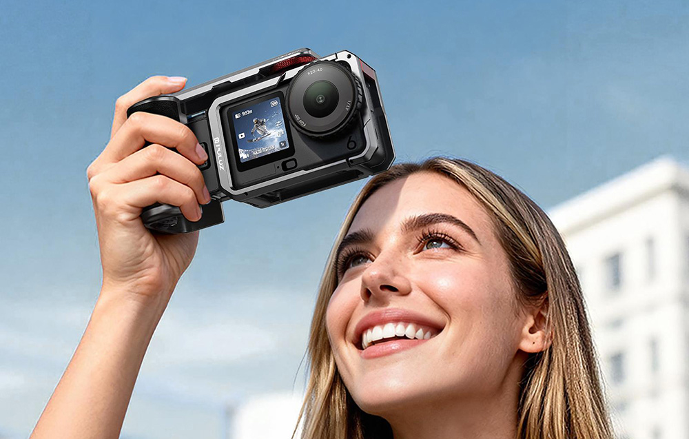 Puluz Titán bővítő ketrec fogantyúval és további csatlakozókkal DJI Osmo Action 6-hoz-4