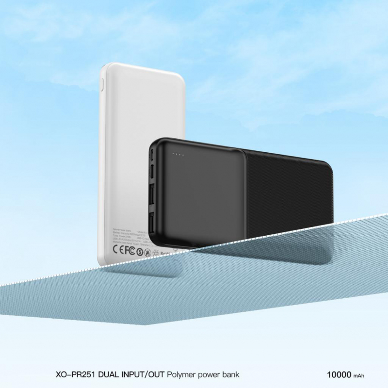 Powerbank XO DESIGN PR252, 20000mAh, 10.5W, Fekete-2