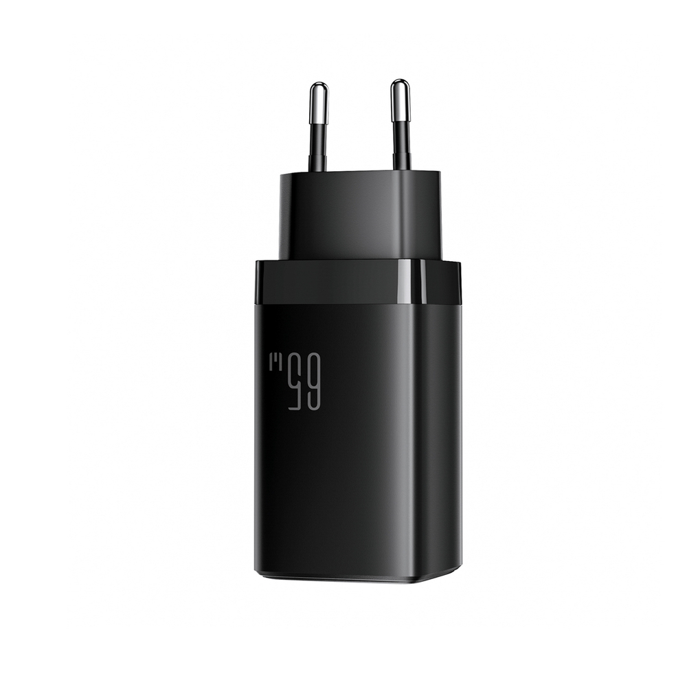 Hálózati töltő Joyroom JR-TG10 65 W GaN 2x USB-C + USB-A kábellel 100 W USB-C - USB-C 1,2 m - fekete-6