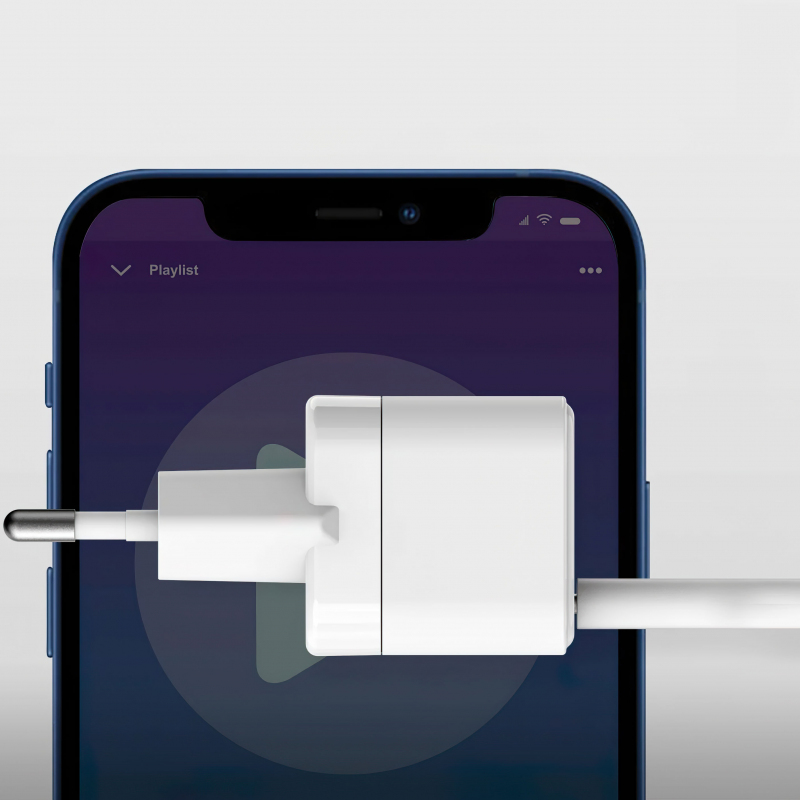 Fali Töltő Anker PowerPort III Cube, 20W, 3A, 1 x USB-C, Fehér A2149G21-3