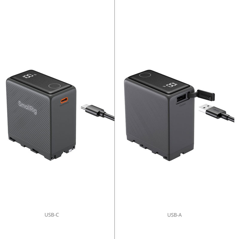 Smallrig 5729 USB-C Rechargable Camera Battery for NP-F970-2