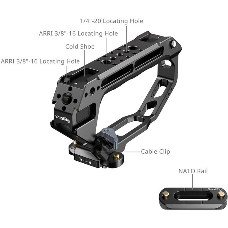 Smallrig 5661 D-Style Top Handle with NATO Clamp-2