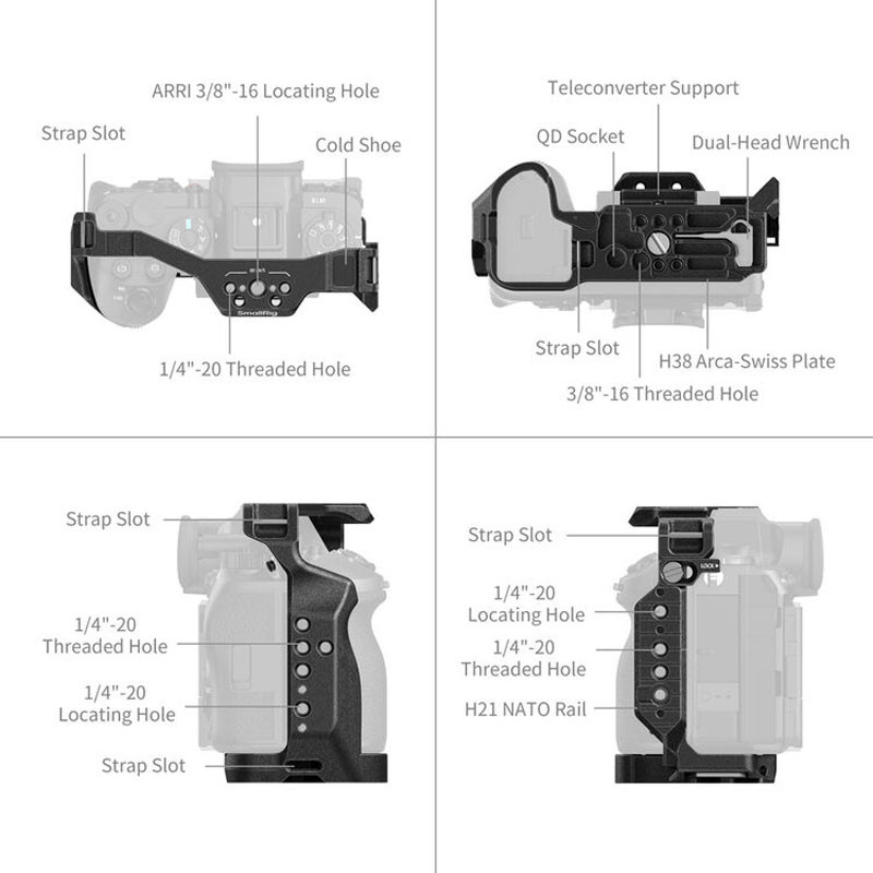 Smallrig 5642 Cage for Sony Alpha 1 II / Alpha 9 III-1
