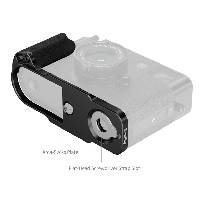 Smallrig 5332 L-Shaped Mount Plate with Silicone Handle for Fujifilm X Half Black-2