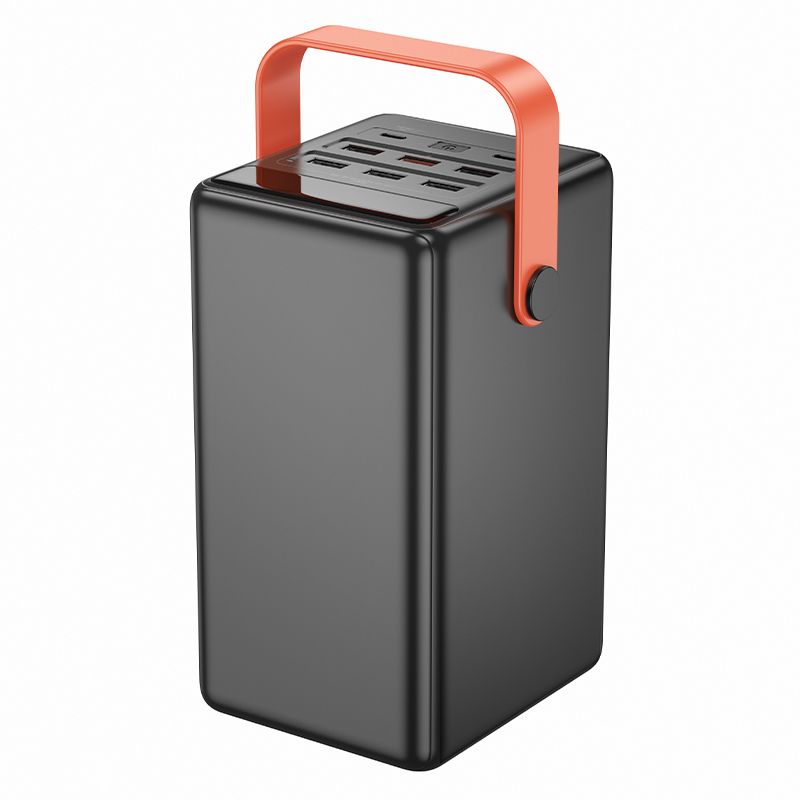 Hoco J142 100000 mAh QC PD 2,4A 22,5W beépített lámpával powerbank fekete-4