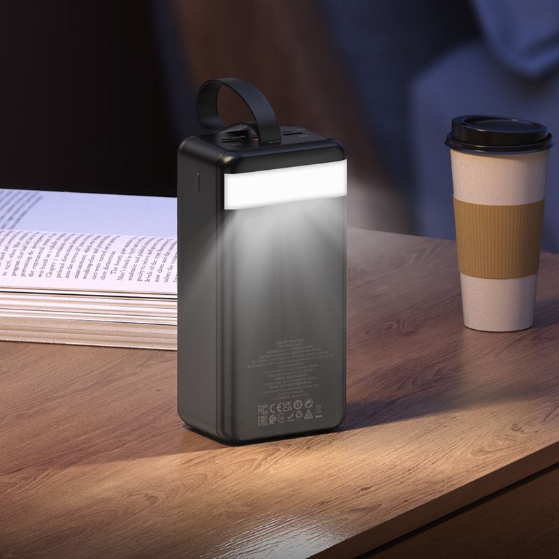 Hoco J123C 60000 mAh QC PD 3A 22,5W powerbank fekete-6