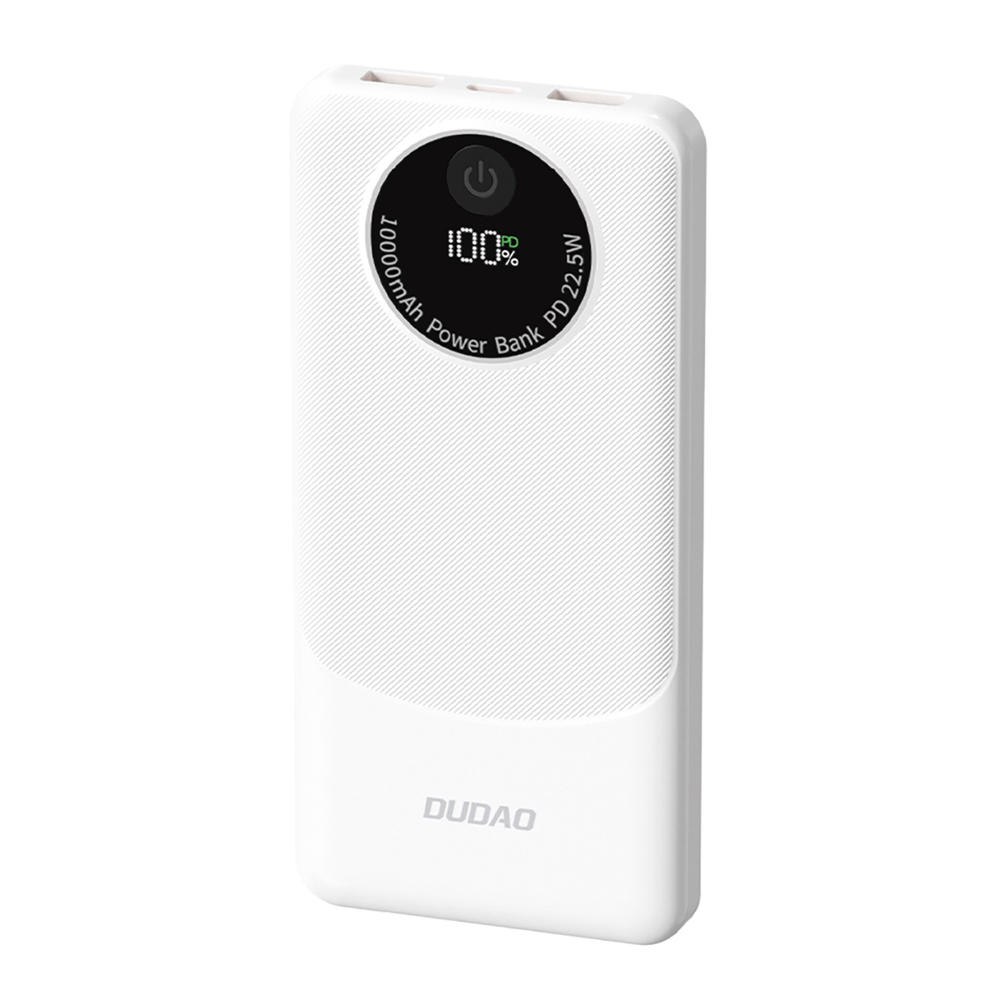 Powerbank Dudao K12 10000mAh PD22.5W USB-A, USB-C - fehér-0