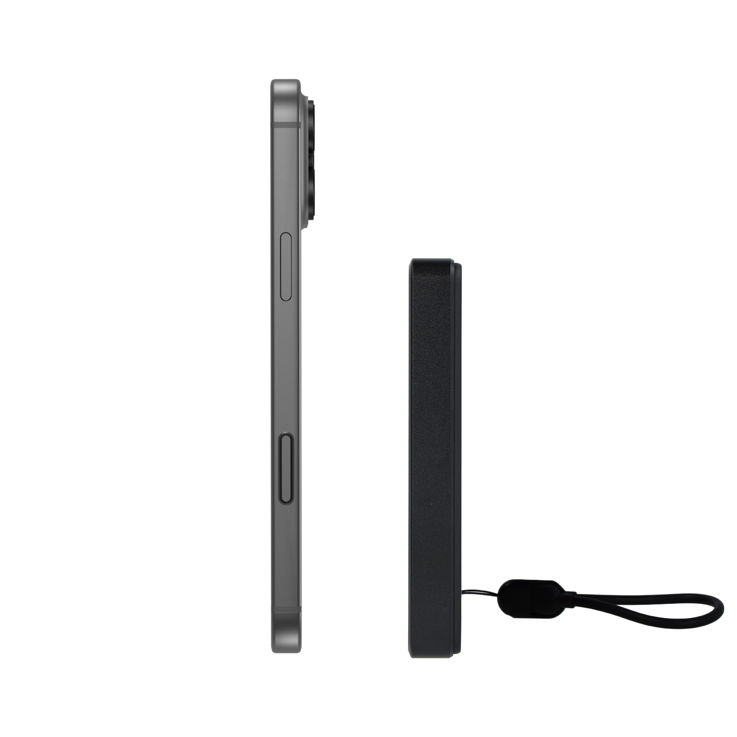 Blavec Power Bank 10000mAh BJ-03 Slim 13,5mm - Type C - 22,5W mágneses Magsafe 3 az 1-ben (PBBJ03-MC10B) fekete alumínium-2