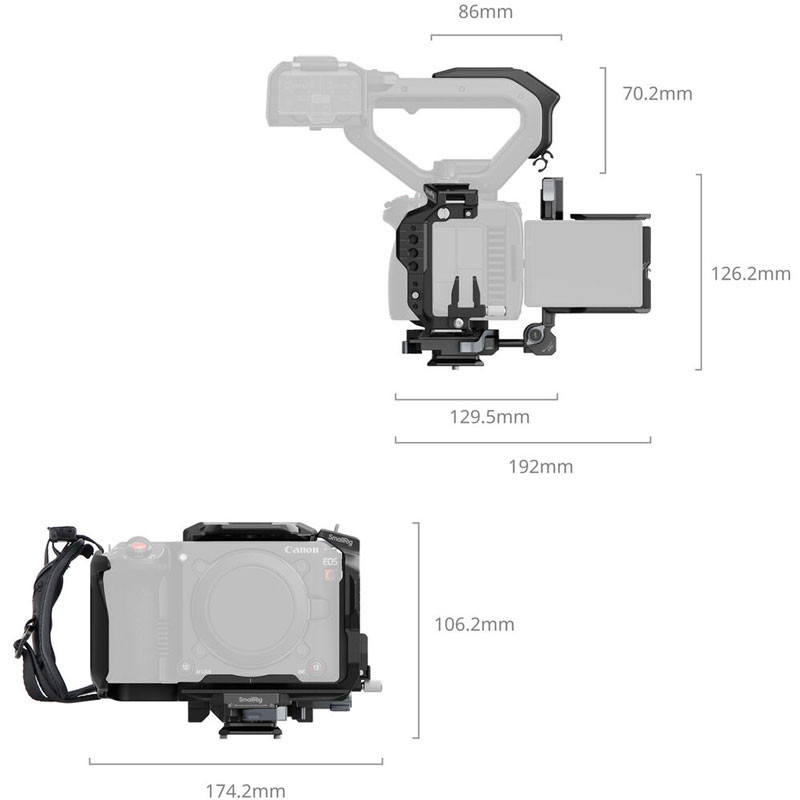 Smallrig 5658 Cage Kit for Canon EOS C50 Advanced Edition-1