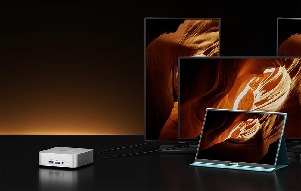 GEEKOM A8 mini PC Ryzen 7 8745HS 16 GB 1 TB + Windows 11 Pro-5