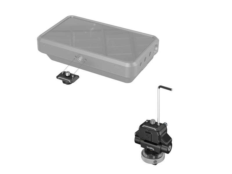 SmallRig Drop-In Hawklock Mini Quick Release Monitor Mount with Cold Shoe 3514-1