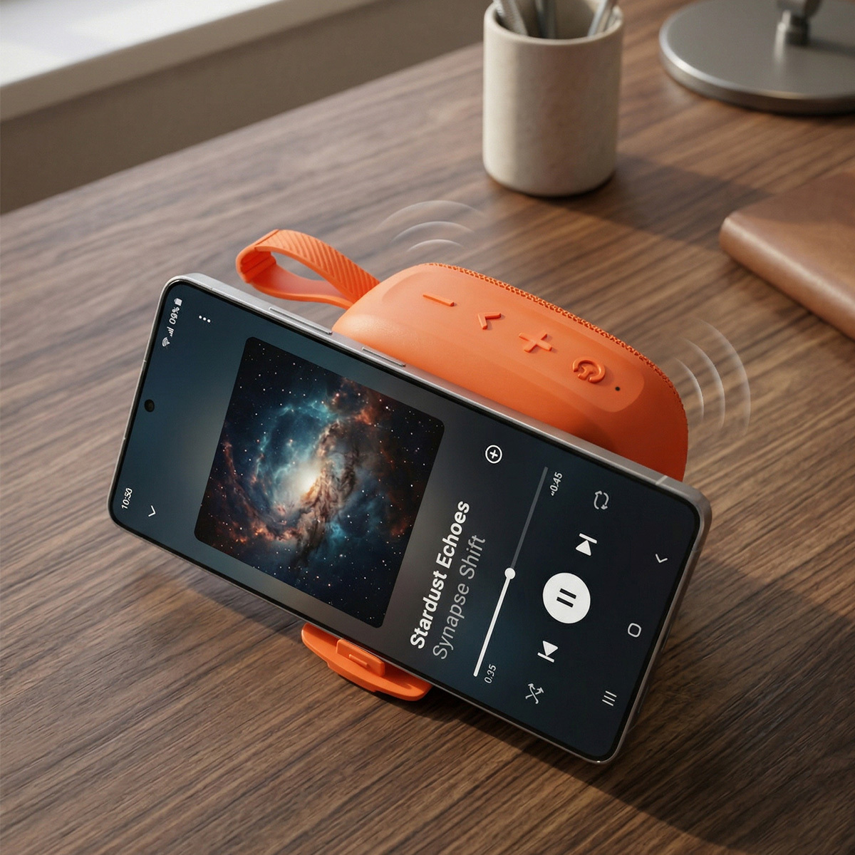 Blavec hordozható Bluetooth hangszóró TWS WS-06 Go Play - 6W (WS06-O) kozmikus narancssárga-4