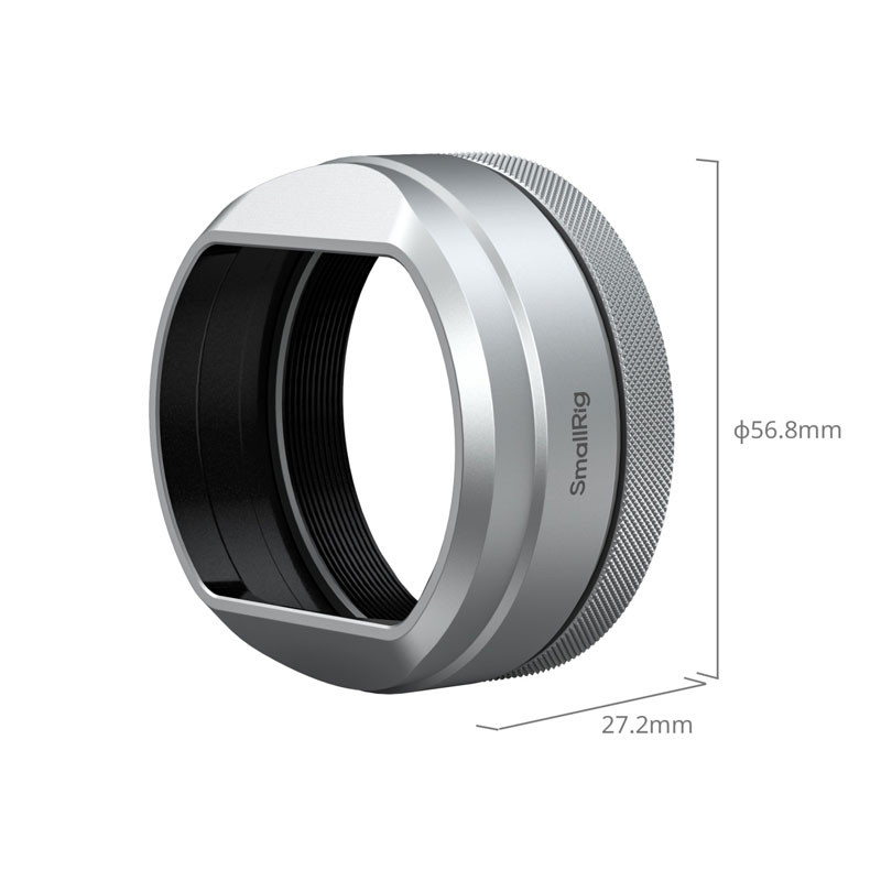Smallrig 5849 Lens Hood for Fujifilm X100VI / X100V (Silver)-2
