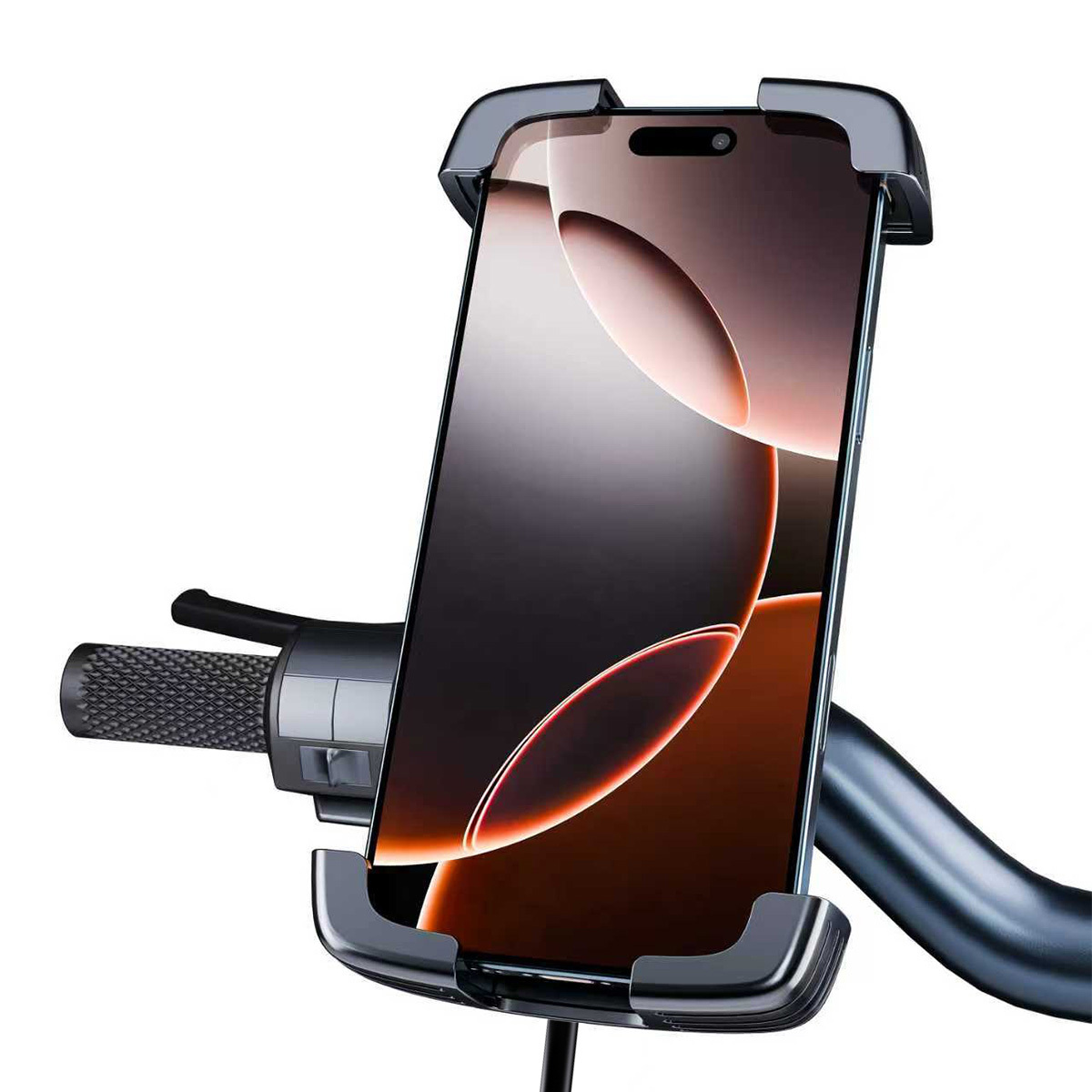 Blavec BVC-01 Velo kerékpáros/motoros mobiltelefon tartó indukciós töltéssel és rázkódás csillapítással (BVC01-ICSAHB) fekete-5