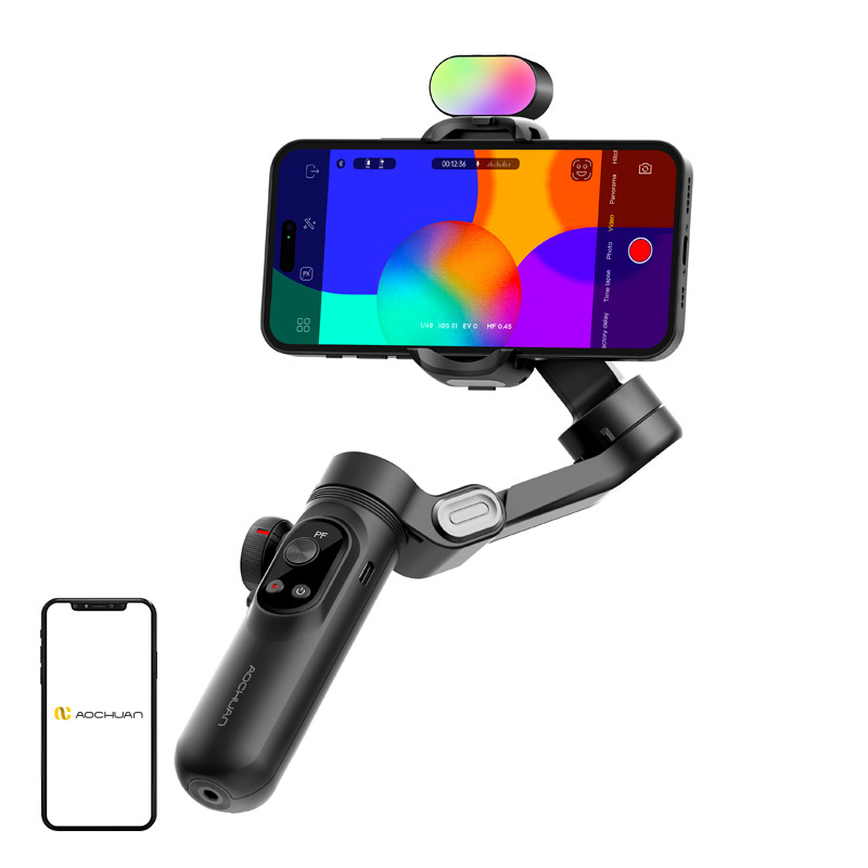 Gimbal AOCHUAN X Pro RGB (fekete)-0