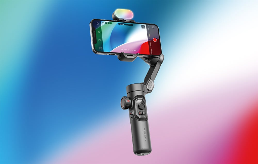 Gimbal AOCHUAN XE RGB (fekete)-7