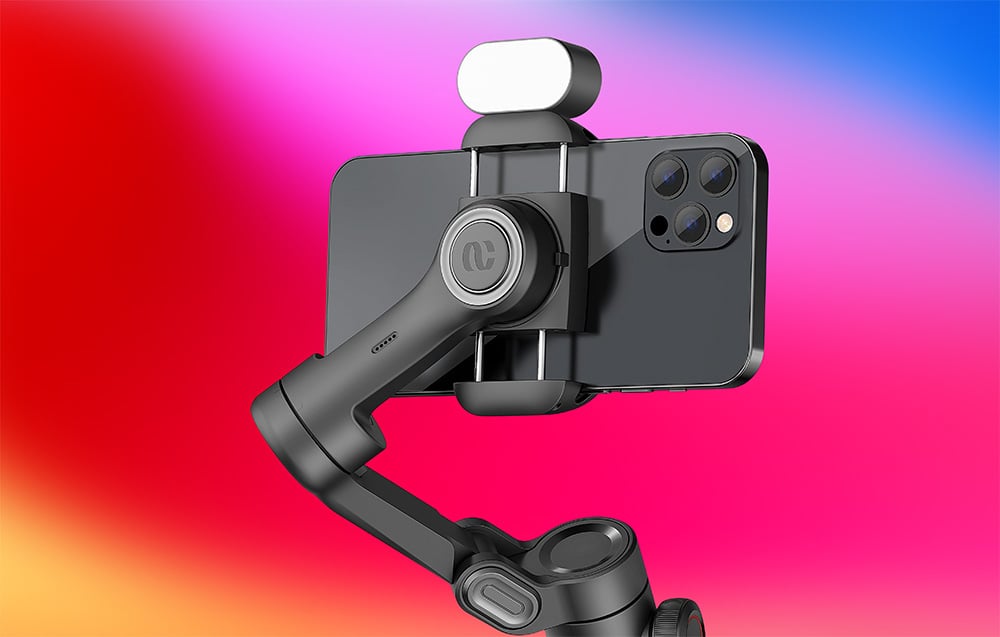 Gimbal AOCHUAN XE RGB (fekete)-5