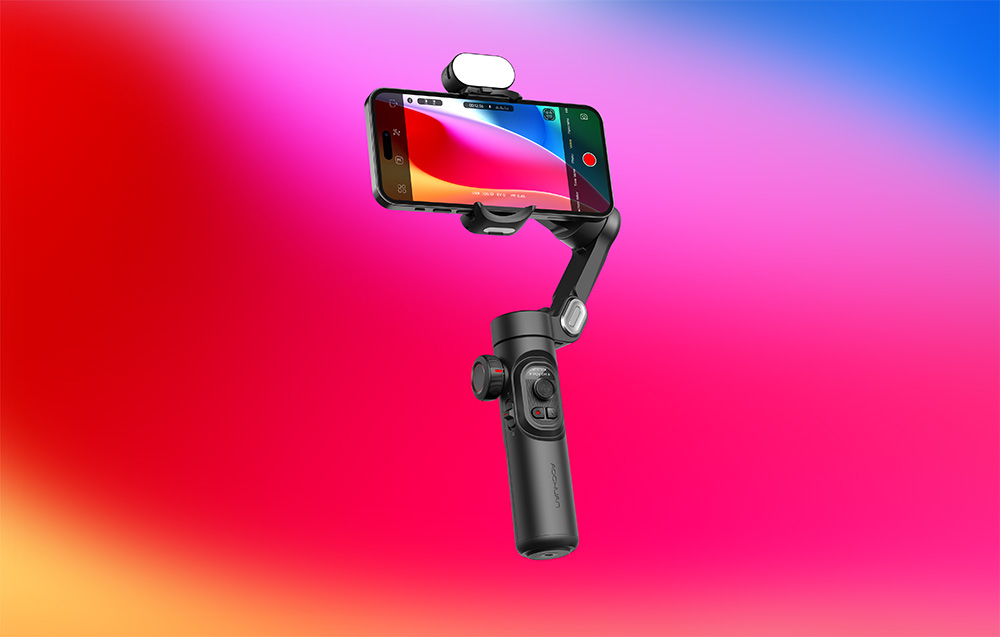 Gimbal AOCHUAN XE RGB (fekete)-2