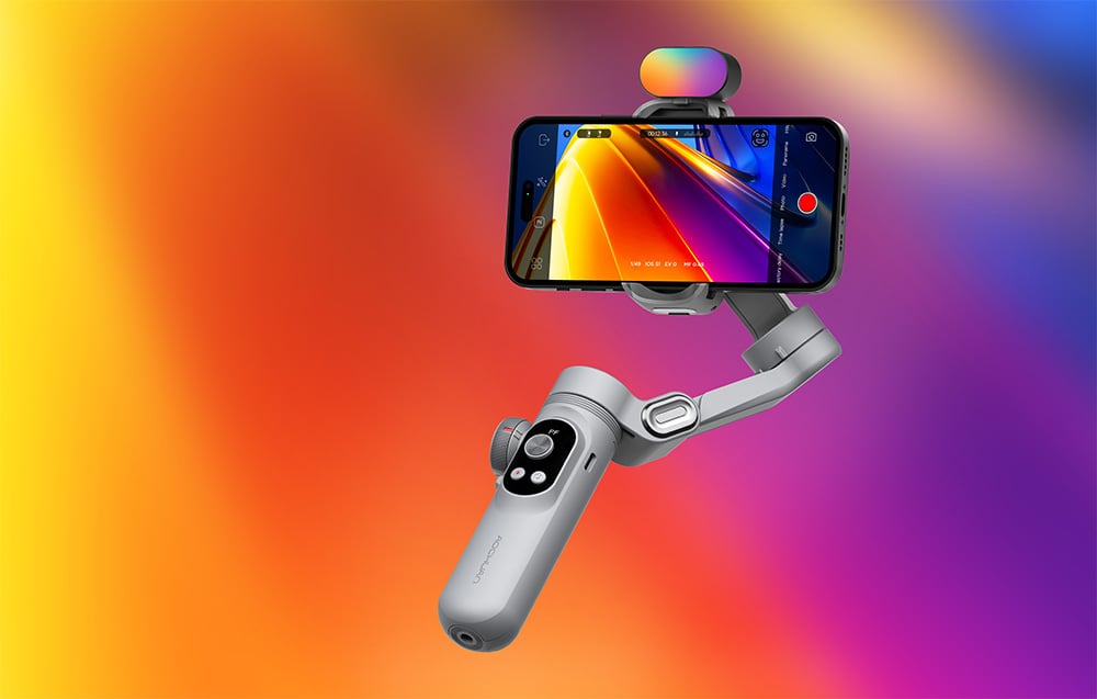 AOCHUAN Smart X Pro RGB (szürke) gimbal-6