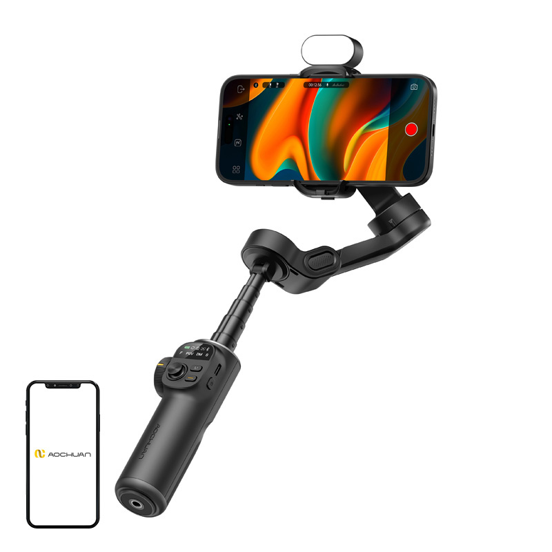 Gimbal AOCHUAN X2 RGB (fekete)-0