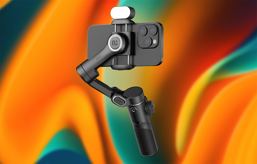 Gimbal AOCHUAN X2 RGB (fekete)-2