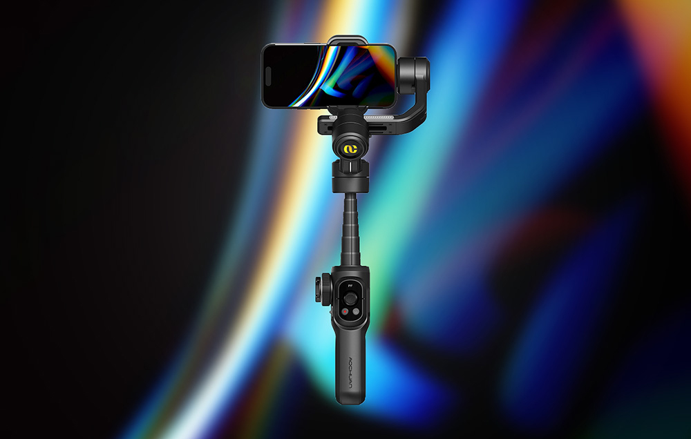Gimbal AOCHUAN S2 (fekete)-5