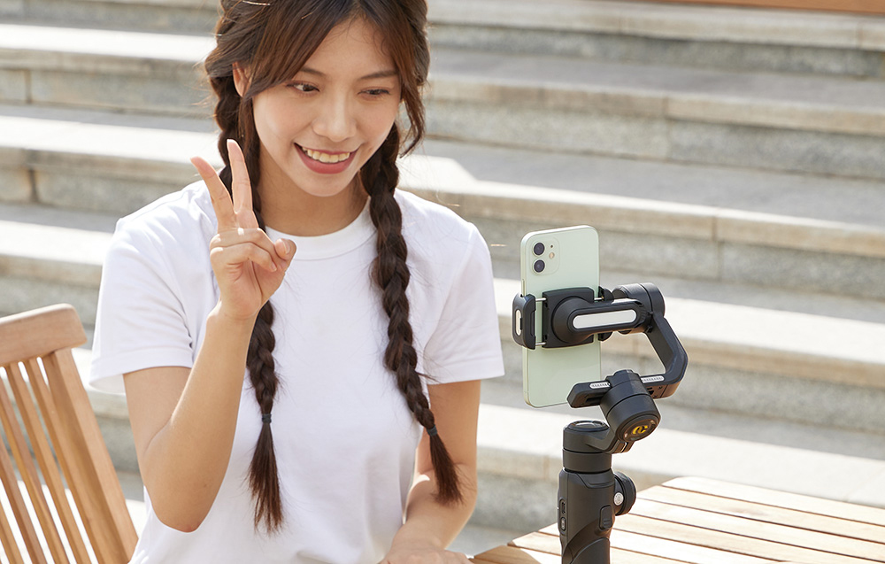 Gimbal AOCHUAN S2 (fekete)-2