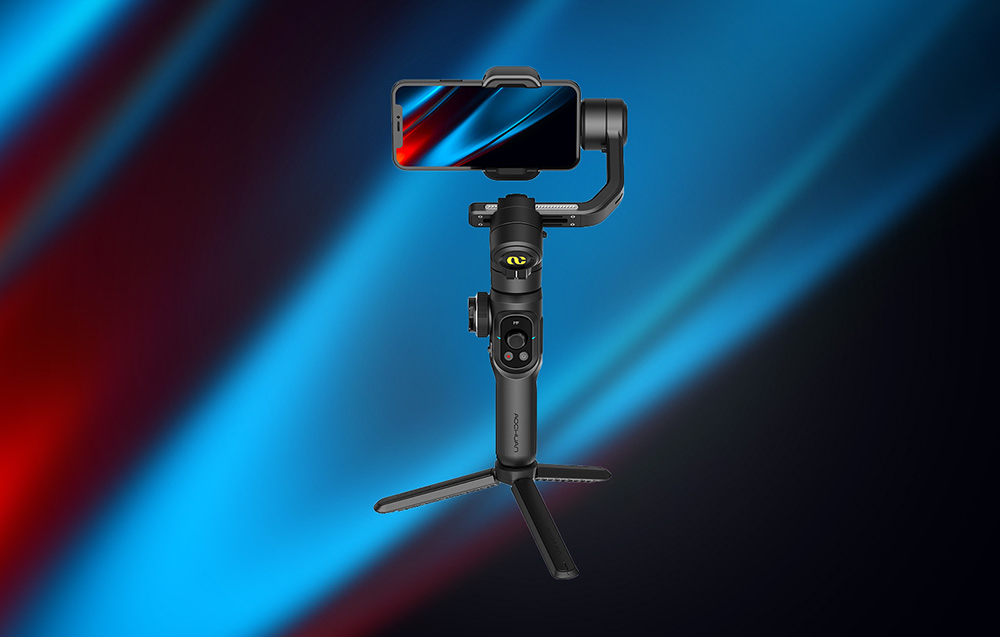 Gimbal AOCHUAN S2 (fekete)-1