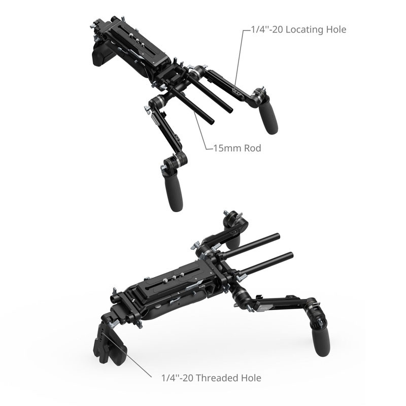 Smallrig 5199 Hawklock VCT-14 Type Shoulder Rig (SR009)-2