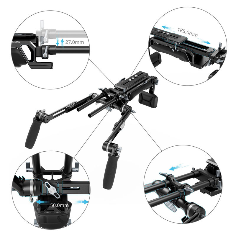 Smallrig 5199 Hawklock VCT-14 Type Shoulder Rig (SR009)-4