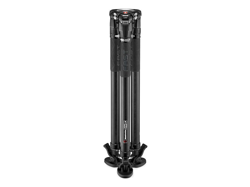 Manfrotto 5504x fluid videó fej 635 fast karbon szimpla lábú állvánnyal-2