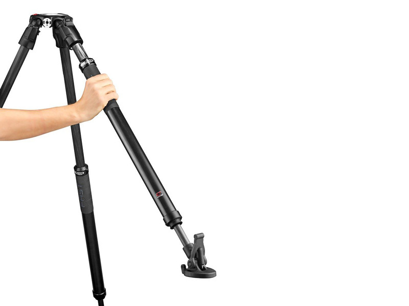 Manfrotto 5504x fluid videó fej 635 fast karbon szimpla lábú állvánnyal-4