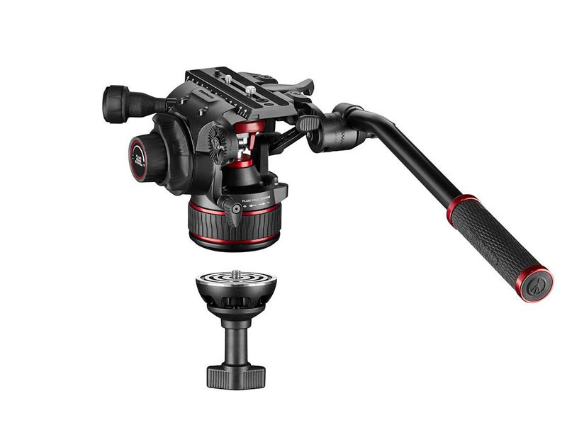 Manfrotto Nitrotech 608 fej + 635 Fast karbon állvány, szimpla láb-1