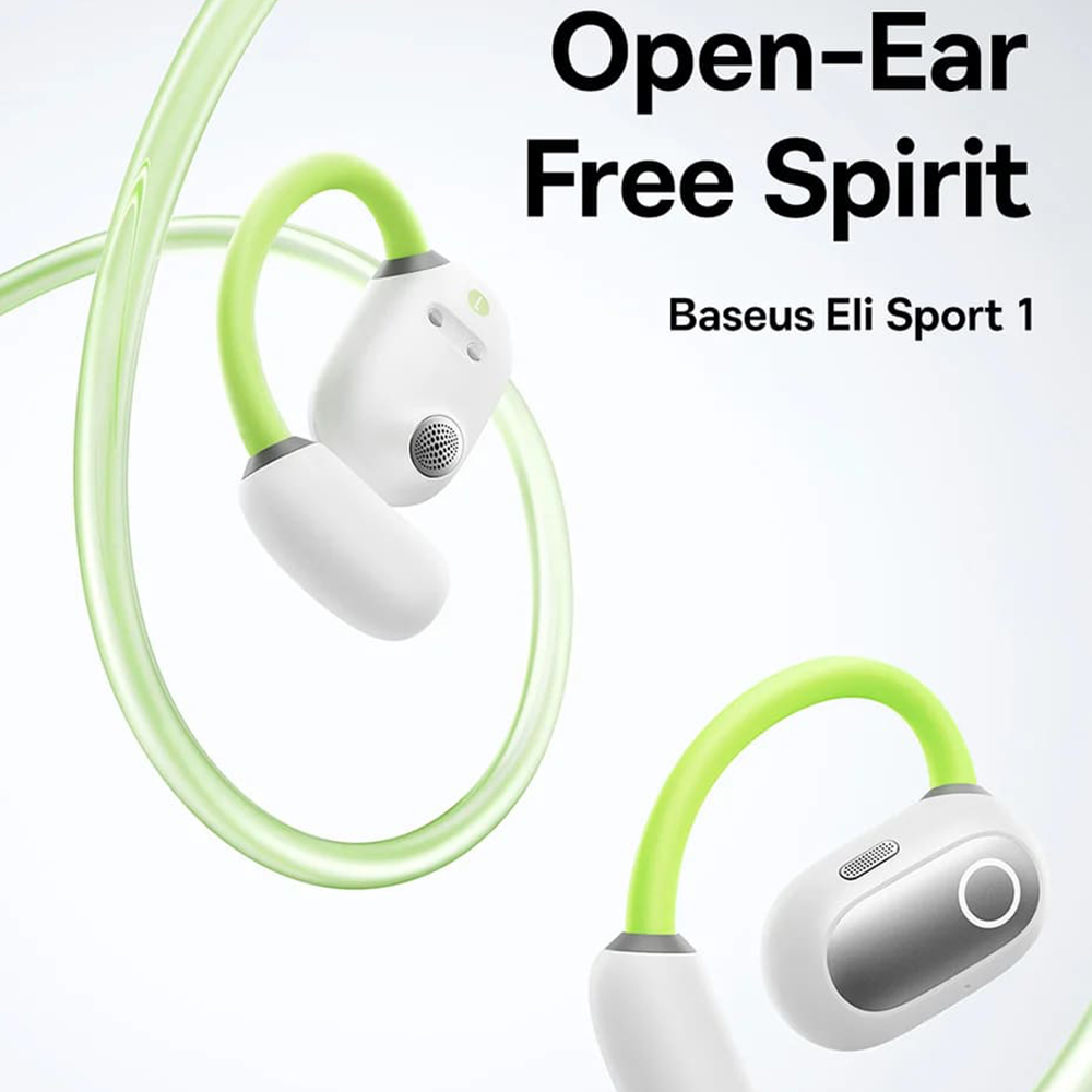 Baseus - Vezeték nélküli fülhallgató PM20A (A00064400221-00) - Nyitott fül, True Wireless, Bluetooth 5.3, 380mAh - Stellar White-1