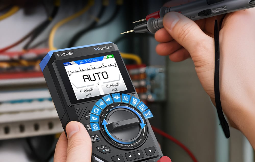 FNIRSI Handheld Digital Multimeter Oscilloscope SigGen 3 in 1 DST-210-6