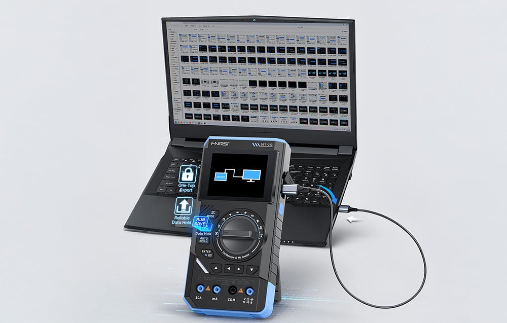 FNIRSI Handheld Digital Multimeter Oscilloscope SigGen 3 in 1 DST-210-4