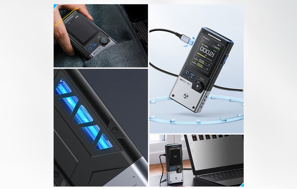 FNIRSI Multifunctional Ionizing Radiation Detector GC-03 BK-9
