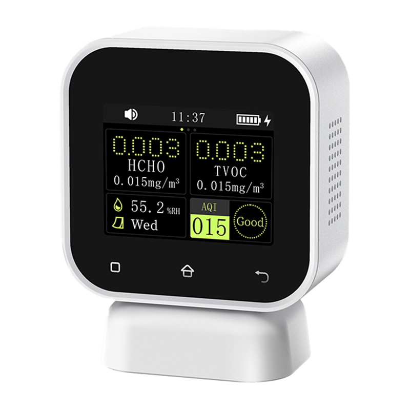 FNIRSI 4-IN-1 Indoor Air Quality Monitor Touchscreen Formaldehyde Detector SFD-02-0
