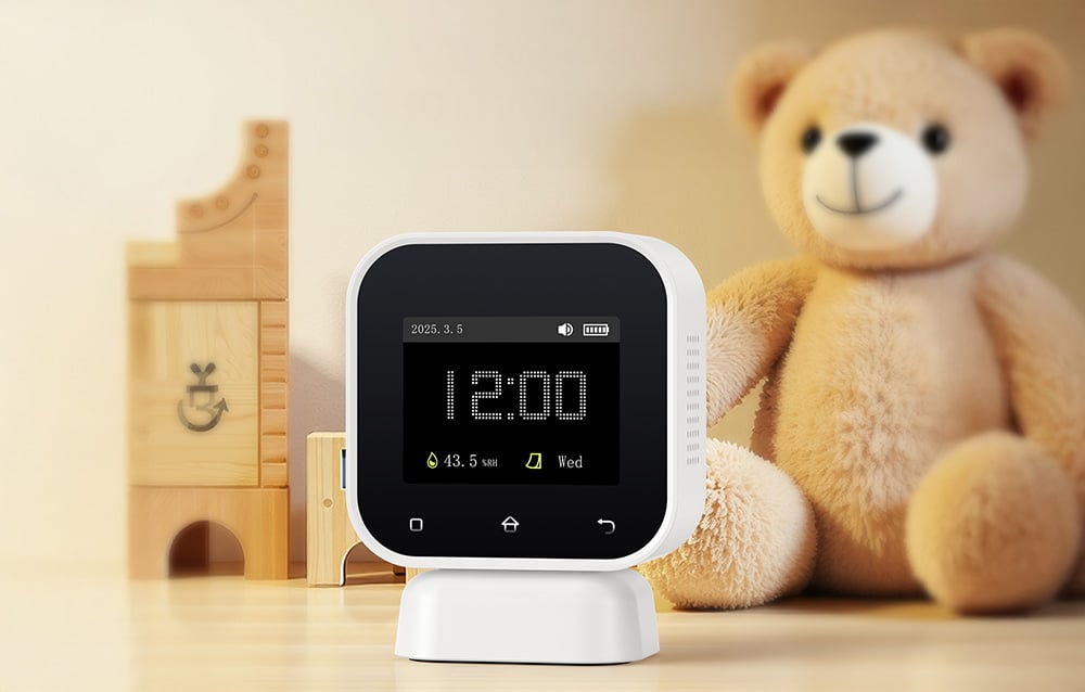 FNIRSI 4-IN-1 Indoor Air Quality Monitor Touchscreen Formaldehyde Detector SFD-02-12