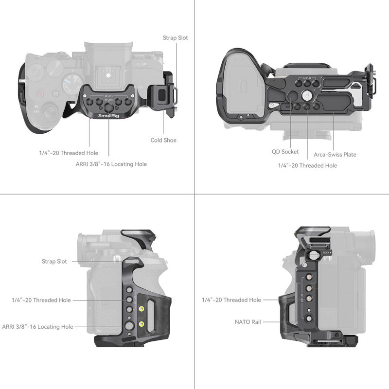 Smallrig 6029 Rhinoceros Cage for Sony Alpha 7 V / 7R V / 7 IV-1