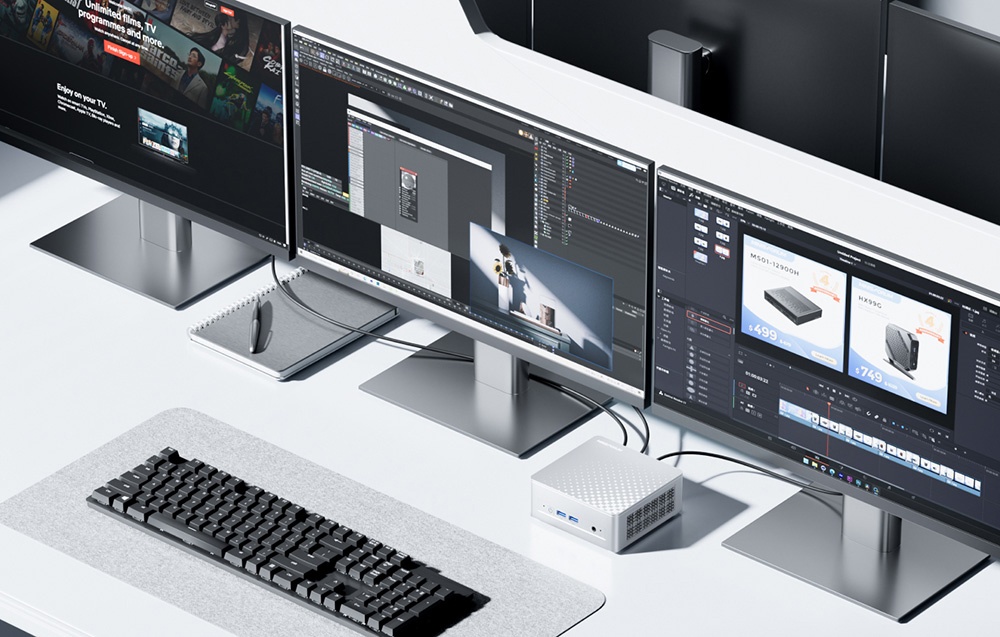 MINIS FORUM M1 Plus mini PC barebone Intel Core i5-12600H-1
