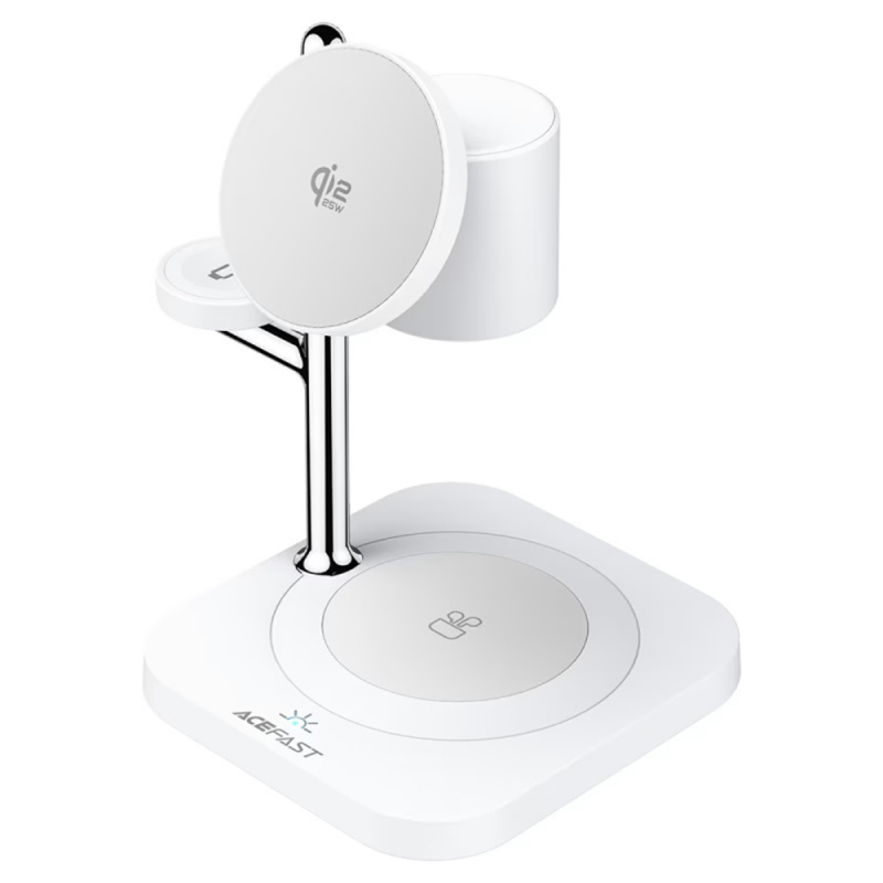Acefast E39 3in1, 32.5W, 1.67A, Fehér vezeték nélküli töltő Magsafe-0