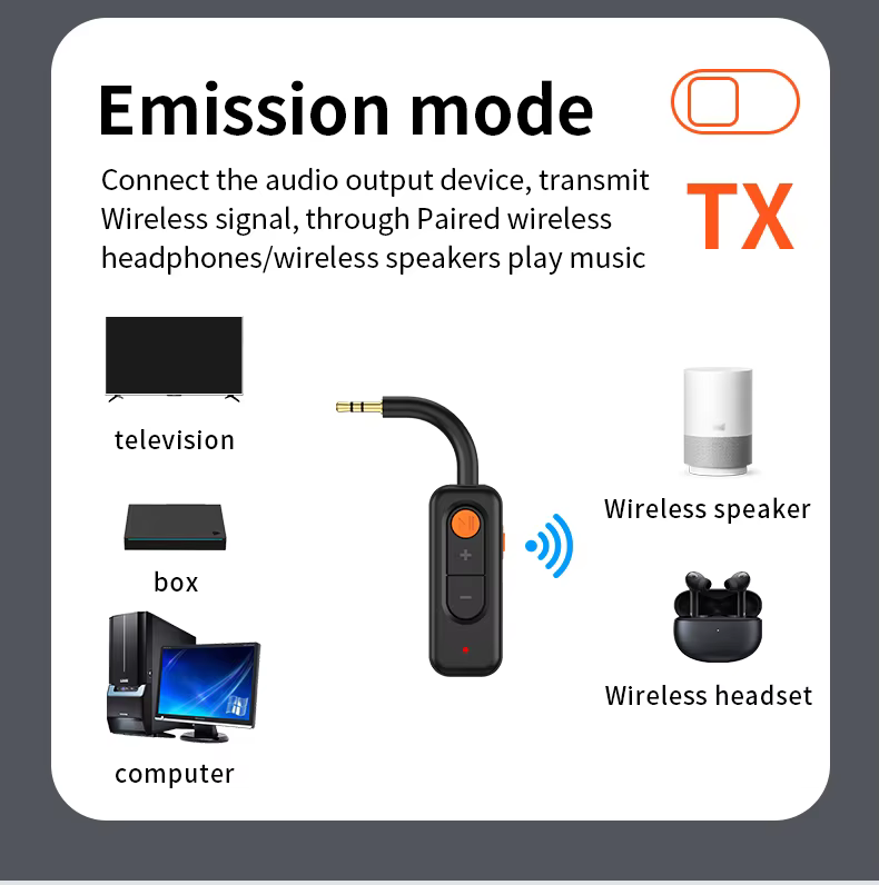 M1 AUX Bluetooth 5.4 vezeték nélküli zeneadapter 3.5mm AUX adapter-3