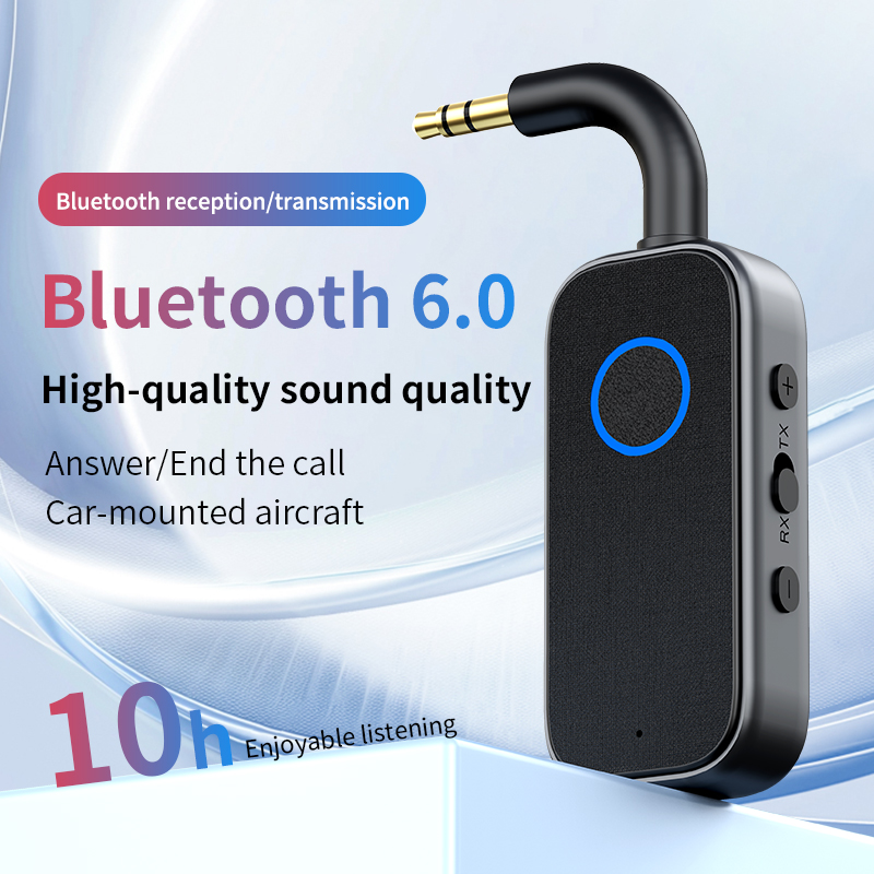 M2 2 az 1-ben Bluetooth 6.0 audio adapter vevő és adó autóhoz, TV-hez és fejhallgatóhoz-12
