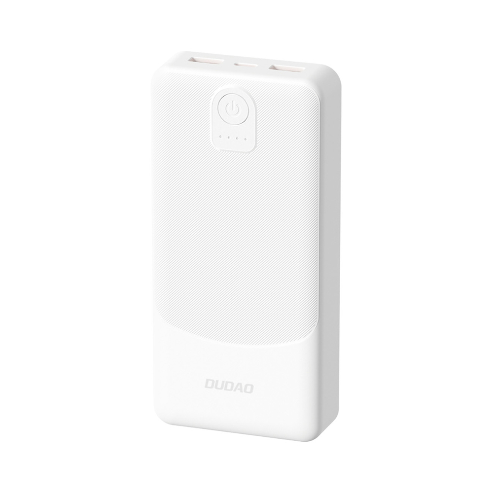 Dudao K10Pro külső akkumulátor 2,4 A 20000 mAh 2 x USB-A - fehér-0